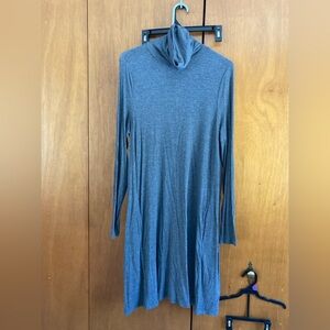 Gray Turtleneck Long Sleeve Dress NWT